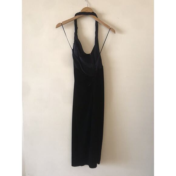 Karla One Shoulder Velvet Riess Dress Sz US 8 - Picture 7 of 9